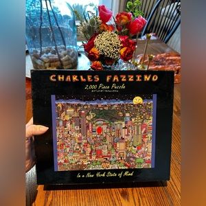 EUC Charles Fazzino 2,000 pc Jigsaw Puzzle- In a New York State of Mind